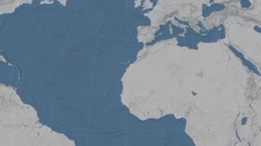 Batı Sahra özetlenen ve parlıyordu. Mahalle. Yükseklik