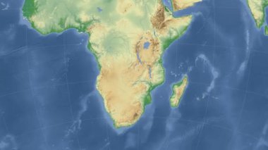 Zambiya özetlenen ve parlıyordu. Mahalle. Fiziksel