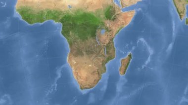 Zambiya özetlenen ve parlıyordu. Mahalle. Uydu