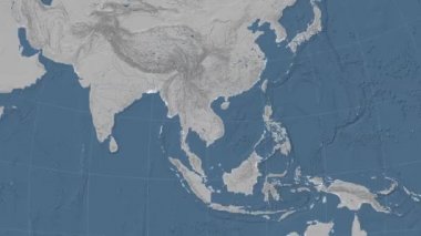 Vietnam özetlenen ve parlıyordu. Mahalle. Yükseklik