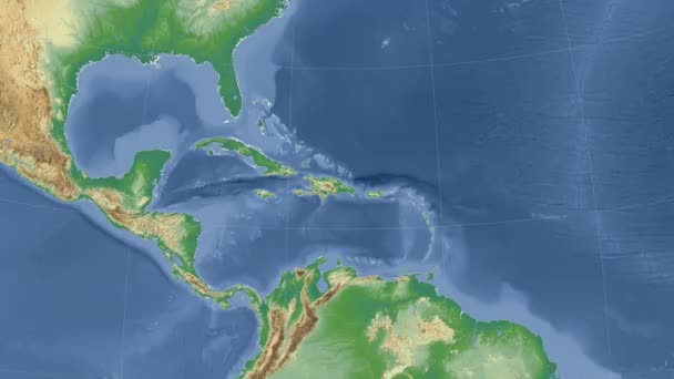 República Dominicana esbozó y brilló. Vecindad. Física — Vídeos de Stock