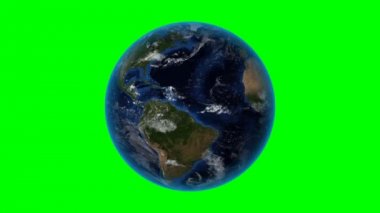 El Salvador. Uzayda 3d Dünya - El Salvador yakınlaştırma özetlenen. Yeşil ekran arka planı
