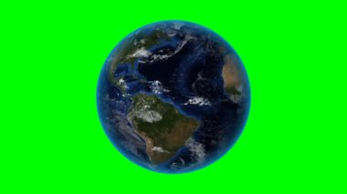 Guatemala. Uzayda 3d Dünya - Guatemala yakınlaştırma özetlenen. Yeşil ekran arka planı
