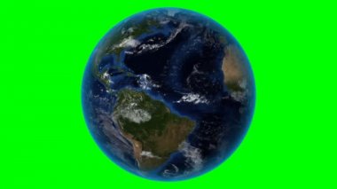 Honduras. Uzayda 3d Dünya - Honduras yakınlaştırma özetlenen. Yeşil ekran arka planı