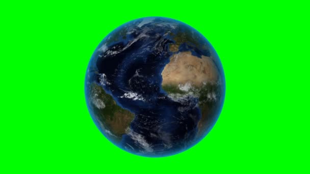 Jamaica. 3D-Erde im Weltraum - zoomen Sie auf Jamaica skizziert. Green Screen Hintergrund — Stockvideo