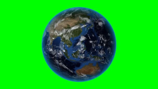 Sri Lanka. Terra 3D no espaço - zoom no Sri Lanka delineado. Fundo de tela verde — Vídeo de Stock