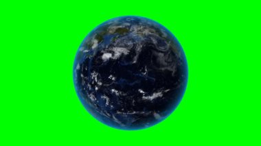 Türkmenistan. 3D dünya uzayda - Türkmenistan özetlenen yakınlaştırın. Yeşil ekran arka planı