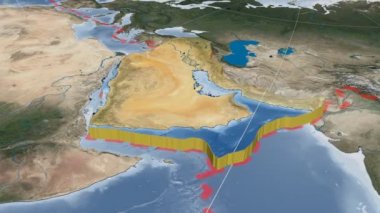 Arap tektonik plakası ekstrüzyon yaptı. Mavi Mermer