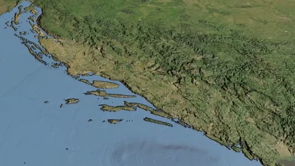 보스니아 헤르체고비나, 지도 를 통해 활공, 설명 — 비디오