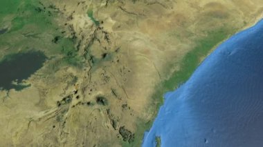 Kenya, harita üzerinde kayma, özetlenen