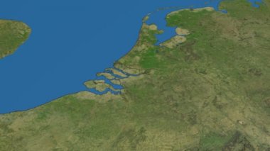 Hollanda, harita üzerinde kayma, özetlenen