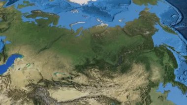 Rusya, harita üzerinde kayma, özetlenen