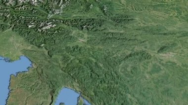 Slovenya, harita üzerinde kayma, özetlenen