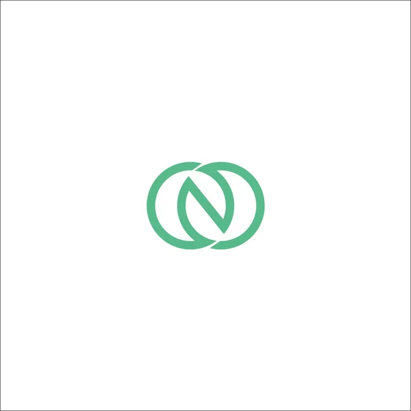 Logo Listu Symbol Tvaru Kruhu Zelená — Stockový vektor