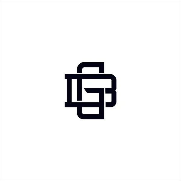 Gb现代字母标志设计 — 图库矢量图片