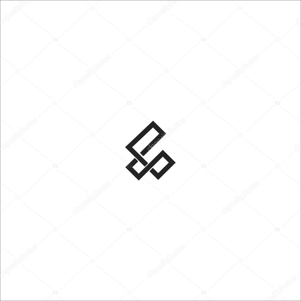 F Abstract initial logo company name