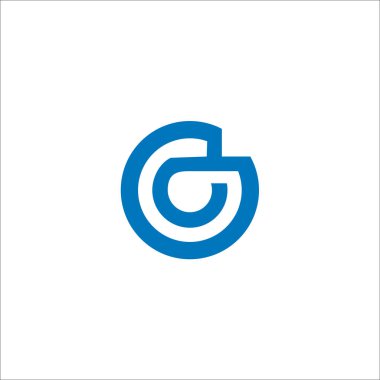 DG D G Logo Harf Tasarım Vektörü elementleri