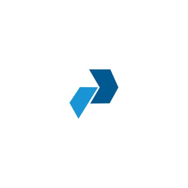 P Logo Simgesi Tasarım Şablonu Elemanı