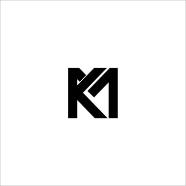 K M KM MK İlk logo şablonu