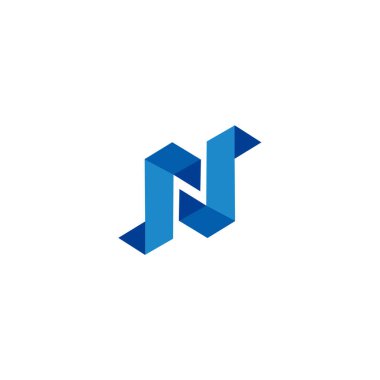 N Harfleri Logo Tasarım Şablonu