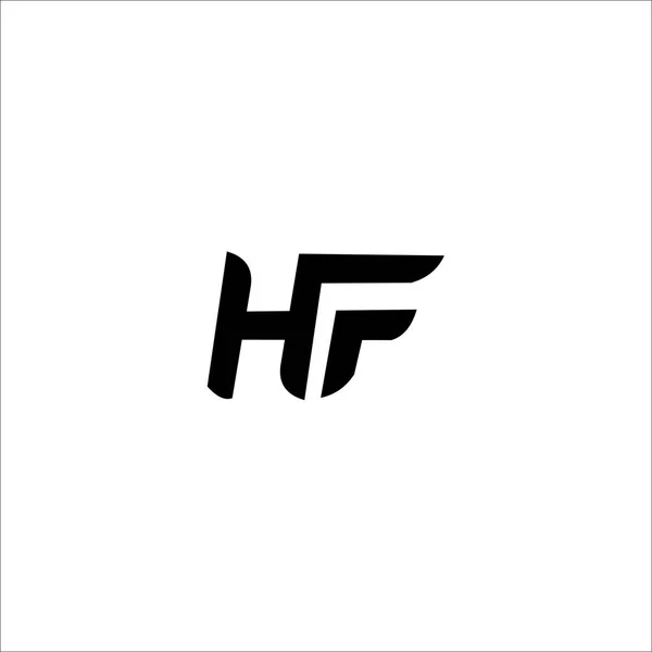 Hf字母现代标志设计 — 图库矢量图片