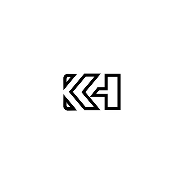 White Letter Logo Design — Stockový vektor