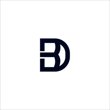 BD Logo Harf Tasarım Şablonu Elemanı