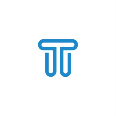T Harfi Logo Tasarım Vektörü