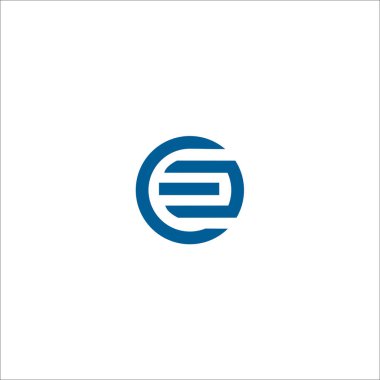 E ya da EE Harfi Sinyal Çemberi Logosu Parafı