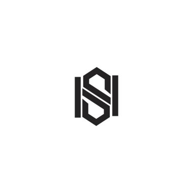 HS H harfi logo tasarım şablonu