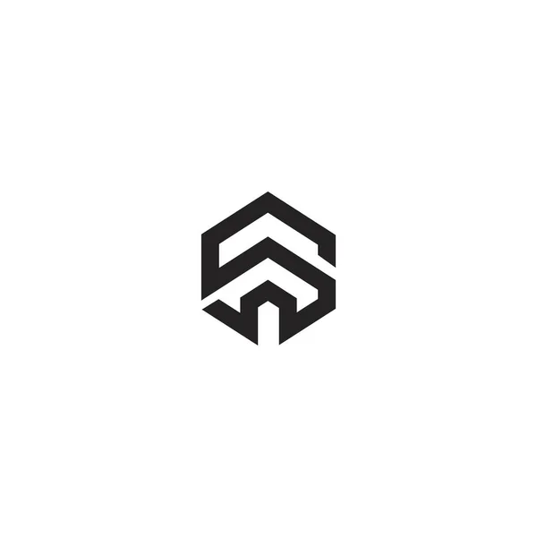 Logo Carta Diseño Plantilla Elemento — Vector de stock