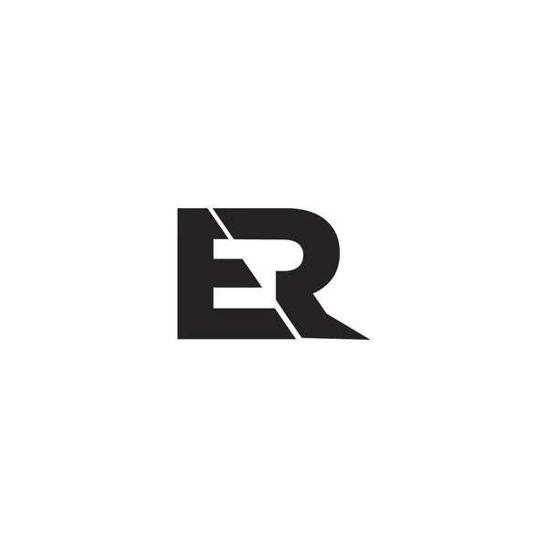 Harfi Logo Tasarımı Siyah Renklerde — Stok Vektör