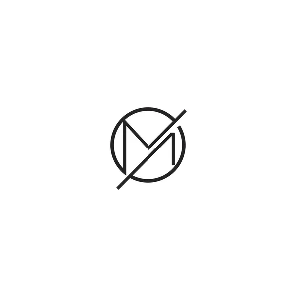 Kruh Písmeno Logo Design Šablony — Stockový vektor