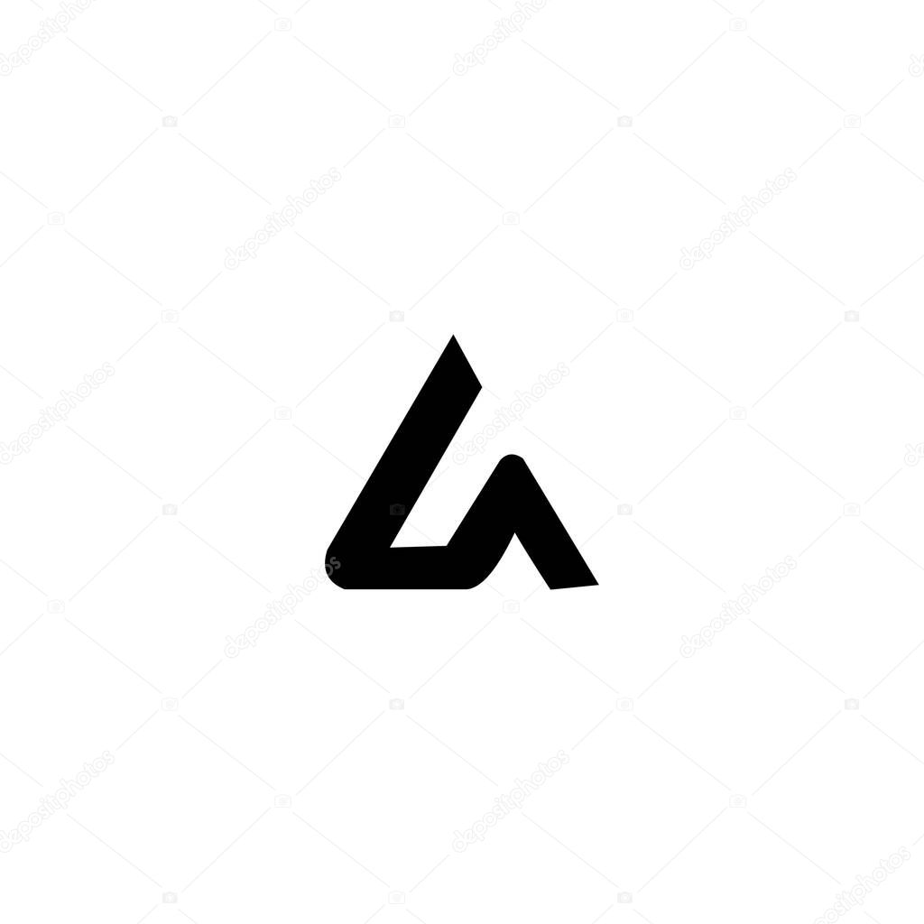 LA L A Letter Logo Design