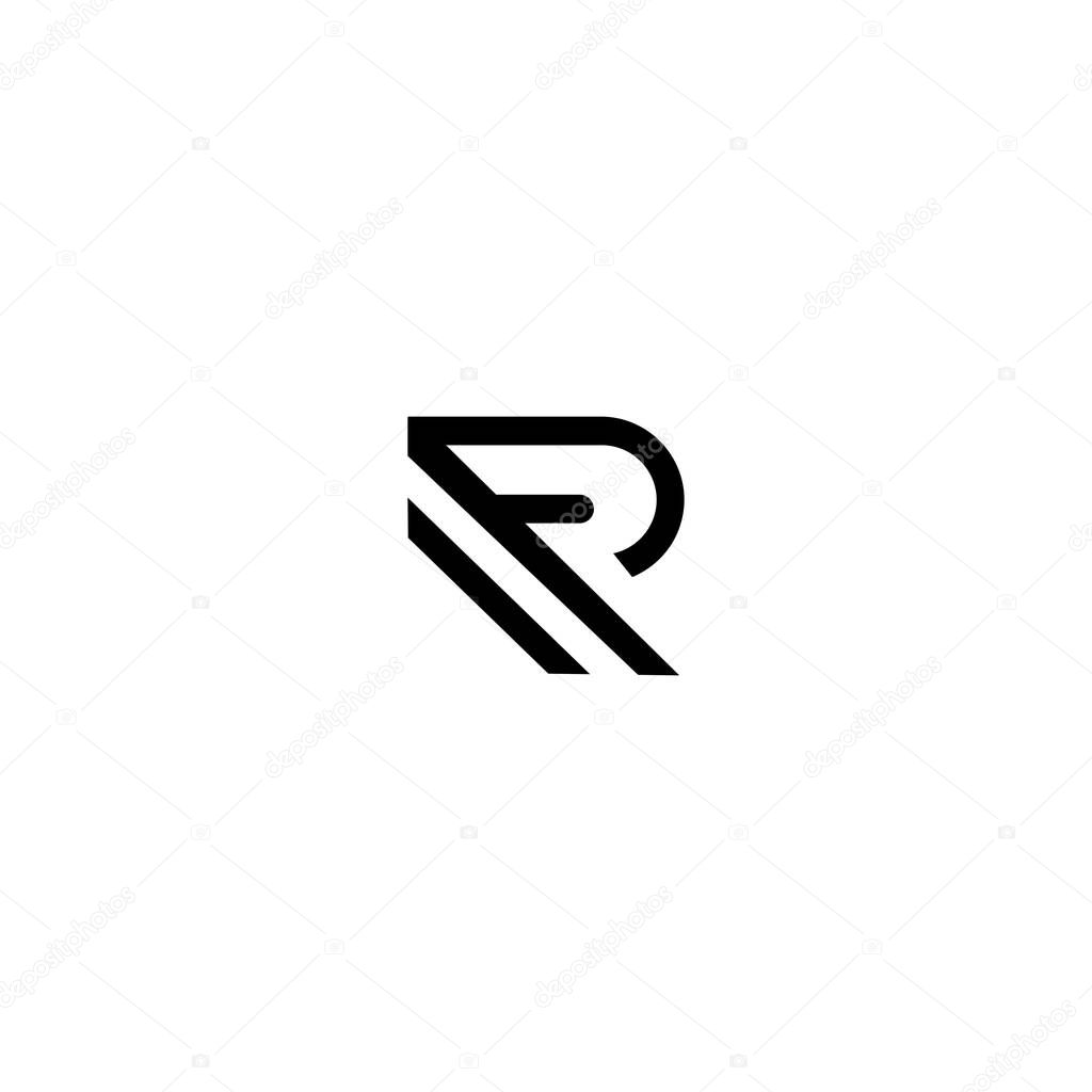 RF Letter Logo Design Template