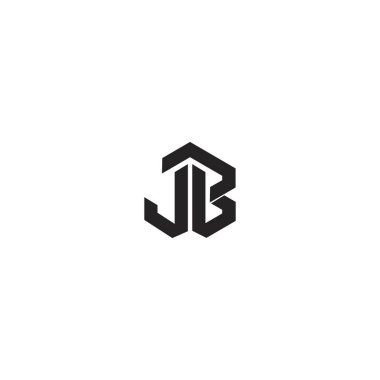 JB J B Modern Logo Tasarım Şablonu Elemanı