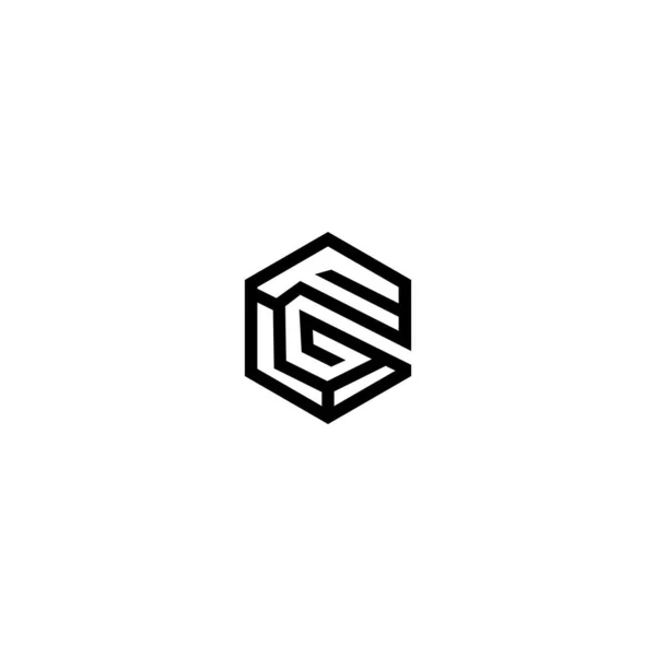 Harf Logo Tasarımı Vektörü — Stok Vektör