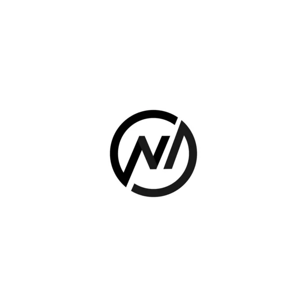 Bağlı Yuvarlak Logo Tasarımı — Stok Vektör