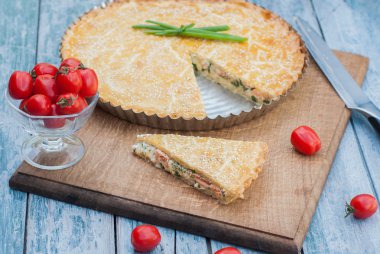 Quiche Lorraine ve domates