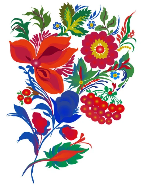 painted in folk style