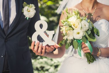 Evlilik çift işaretleri Bay ve Bayan