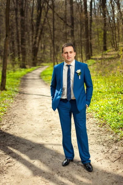 Groom dans la forêt — Photo