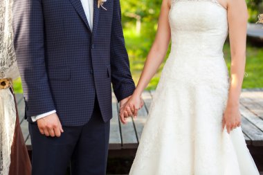 Mutlu çiftimiz düğün töreni sırasında