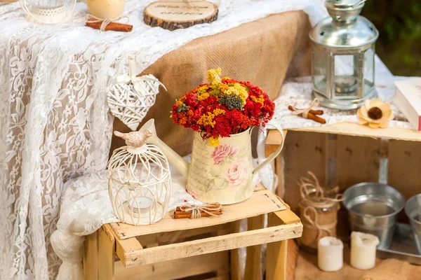 Mooie bruiloft decoratie — Stockfoto