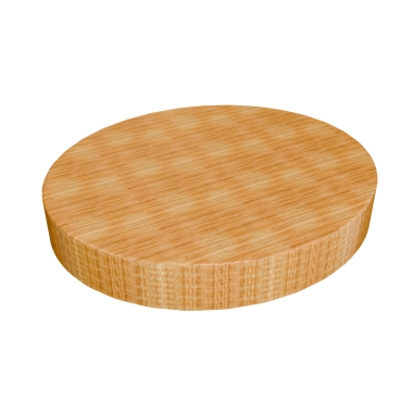 Beyaz arka planda izole edilmiş 3 boyutlu ahşap bir sepet.