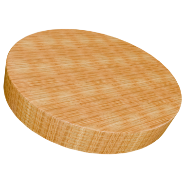 Beyaz arka planda yuvarlak ahşap peynir