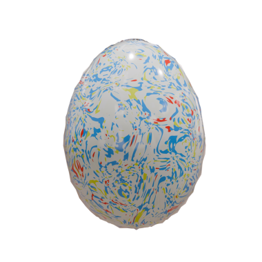 Paskalya yumurtası beyaz arkaplanda izole