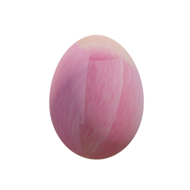 gerçekçi 3 d pembe paskalya yumurtası