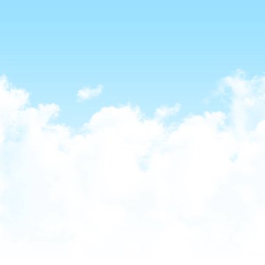 Gökyüzü bulutları ve mavi gökyüzü