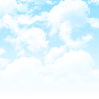 Bulutlu mavi gökyüzü